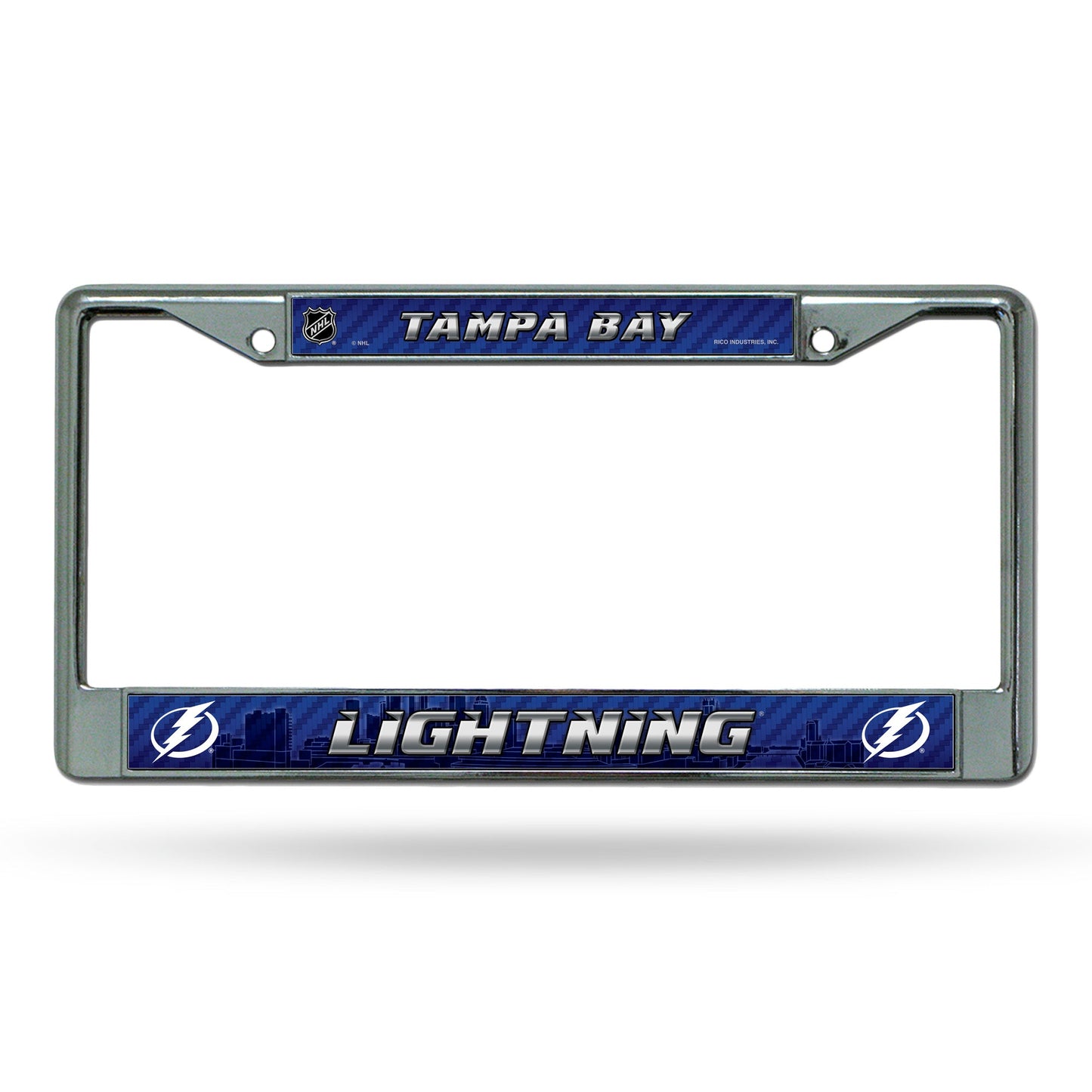 Tampa Bay Lightning License Plate Frame Chrome Printed Insert Special Order