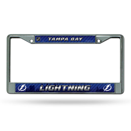 Tampa Bay Lightning License Plate Frame Chrome Printed Insert Special Order