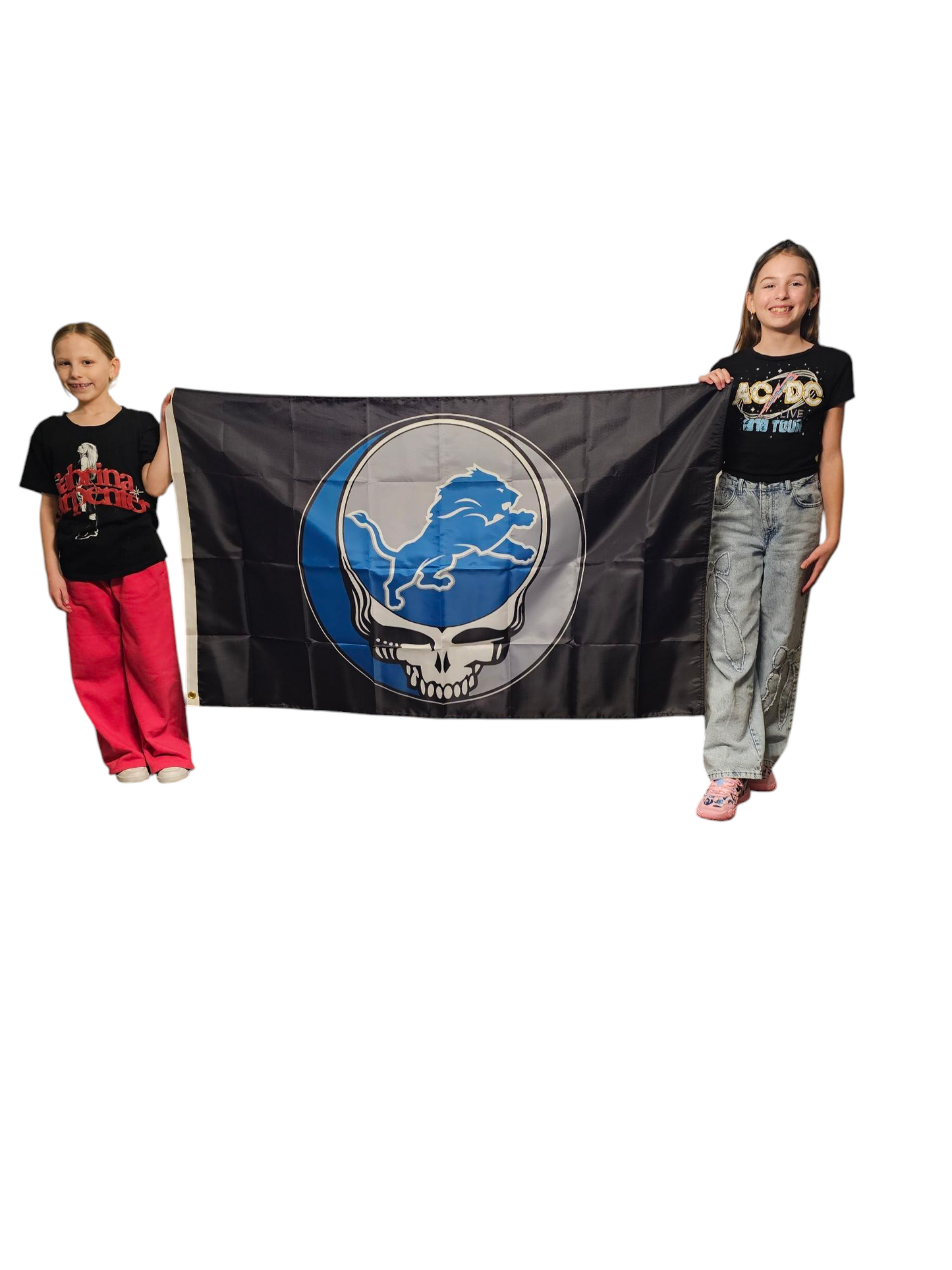 Detroit Lions Grateful Dead Flag 3' x 5' New Free Shipping