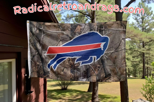 Buffalo Bills Hunter Camouflage 3'x5' Flag NEW FREE SHIPPING