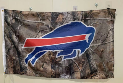 Buffalo Bills Hunter Camouflage 3'x5' Flag NEW FREE SHIPPING