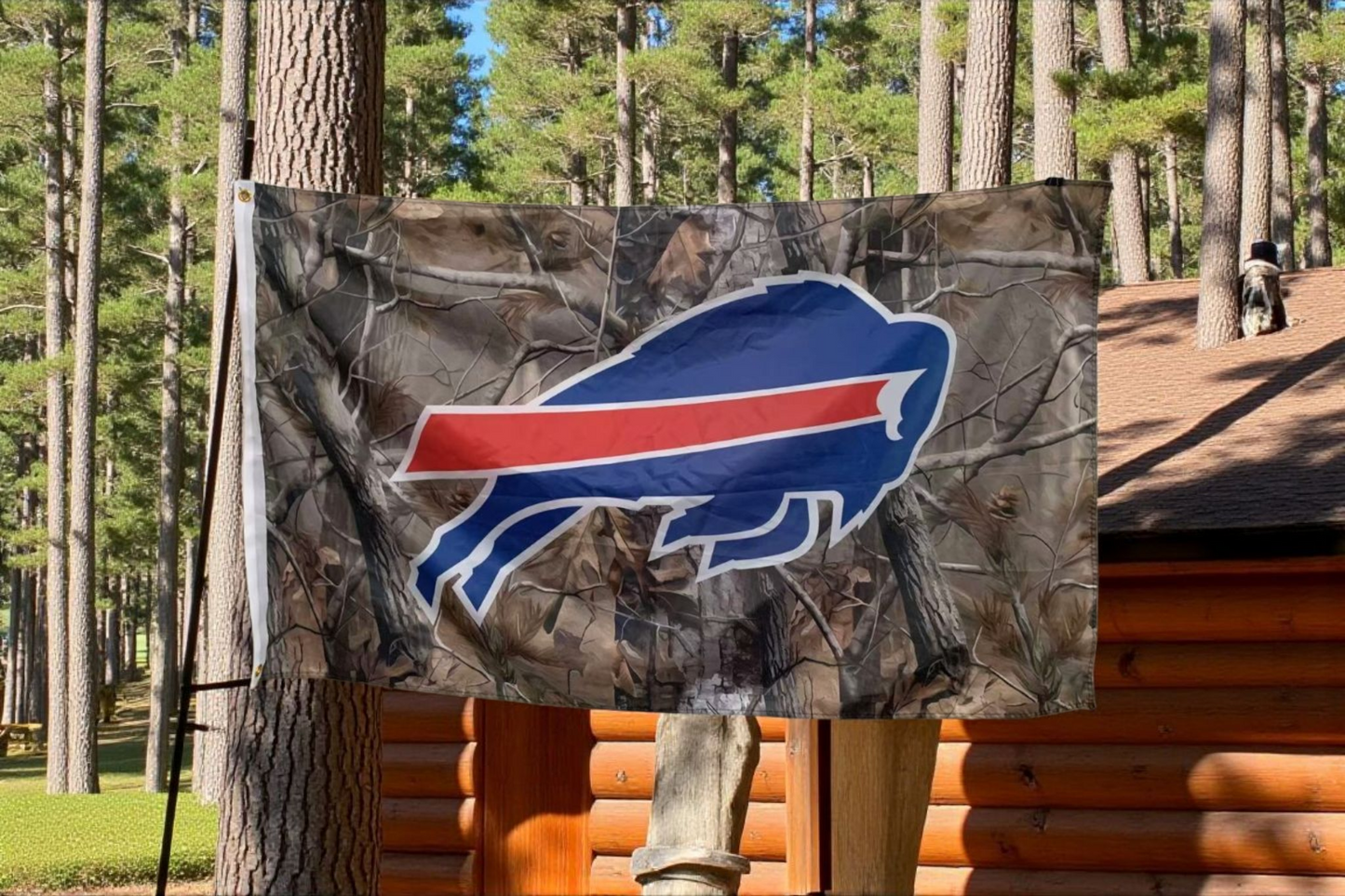 Buffalo Bills Hunter Camouflage 3'x5' Flag NEW FREE SHIPPING