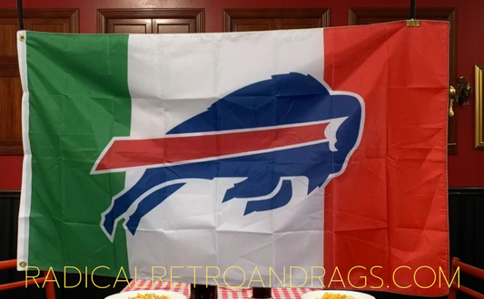 Buffalo Bills Italian Flag 3'x5' NEW FREE SHIPPING