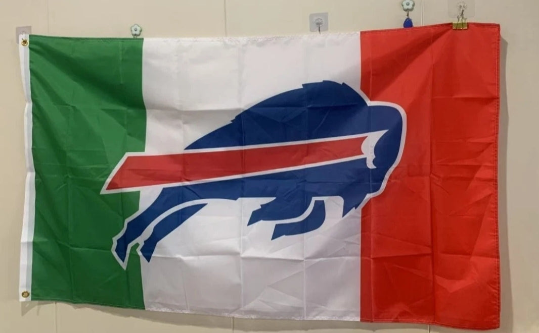 Buffalo Bills Italian Flag 3'x5' NEW FREE SHIPPING