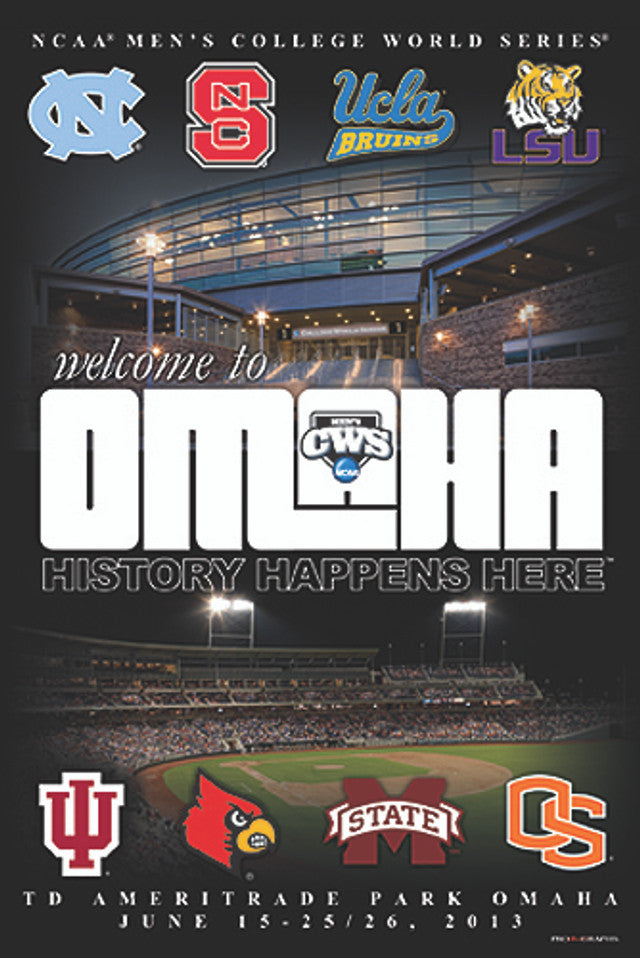 CWS POSTER-2013 WELCOME TO OMAHA-8 TEAMS CO