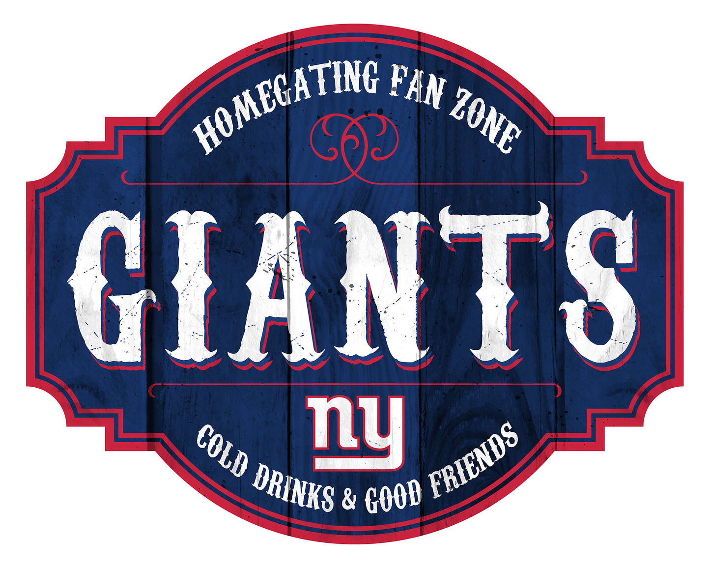New York Giants Sign Wood 12 Inch Homegating Tavern