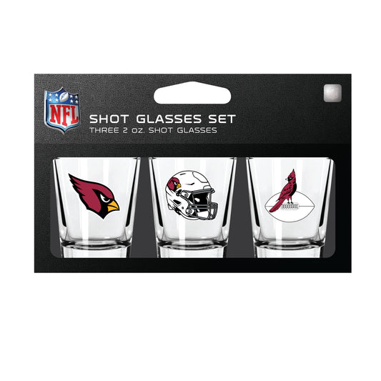 Arizona Cardinals Shot Glass Set 3 Pack
