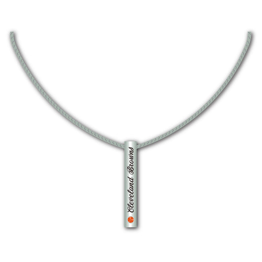 Cleveland Browns Necklace Silver Bar