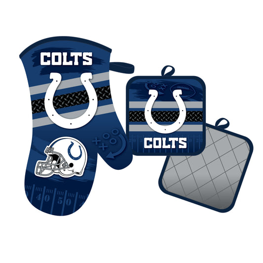 Indianapolis Colts Oven Mitt and Pot Holder Set
