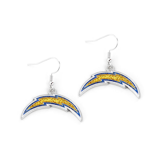 Los Angeles Chargers Earrings Glitter Dazzle