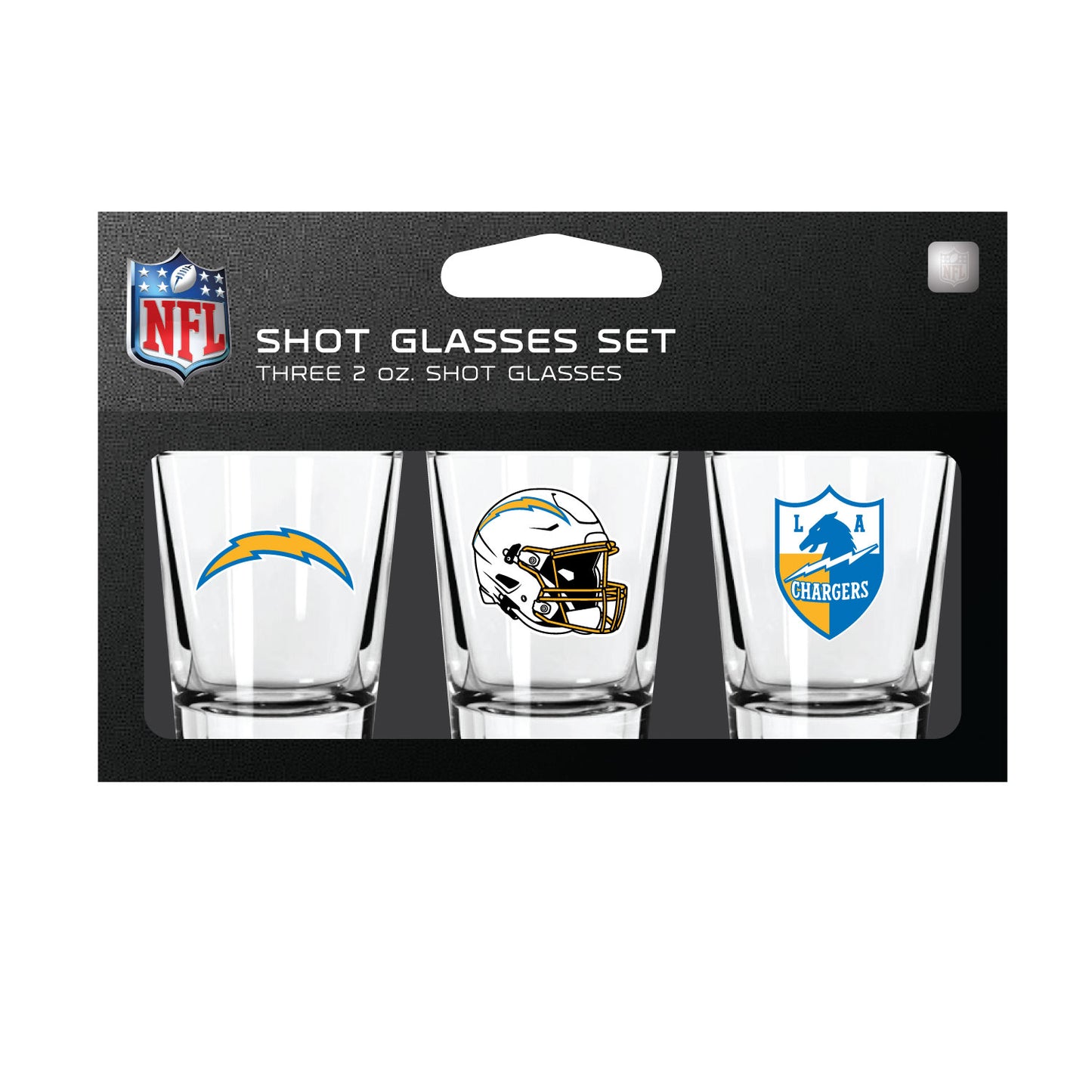 Los Angeles Chargers Shot Glass Set 3 Pack