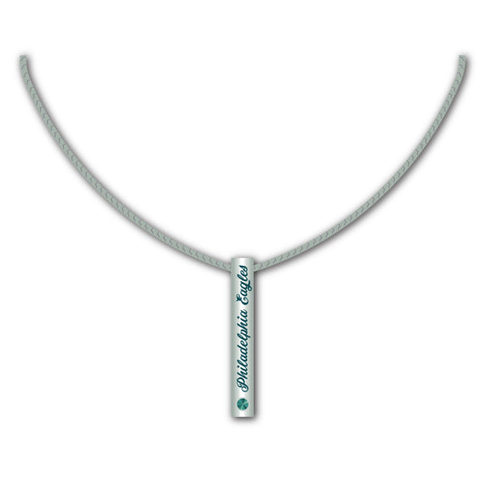Philadelphia Eagles Necklace Silver Bar