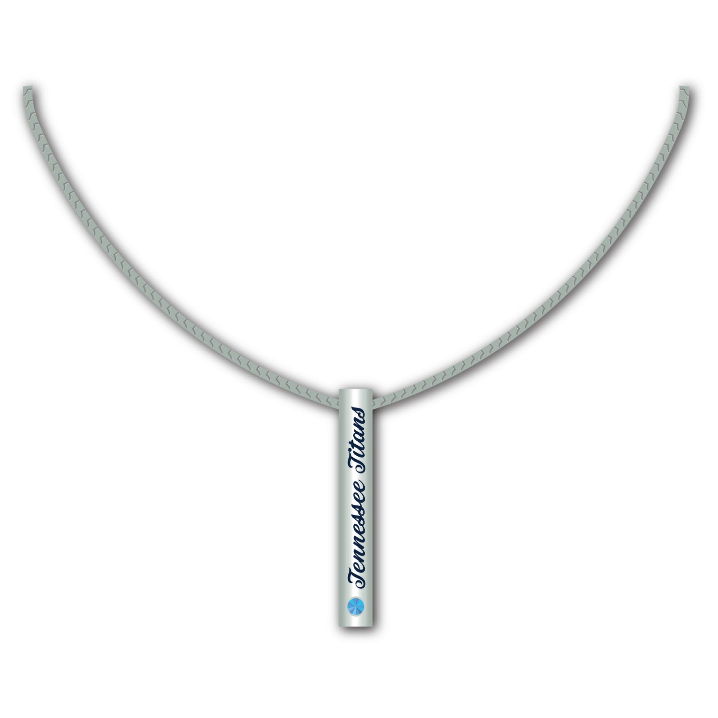 Tennessee Titans Necklace Silver Bar