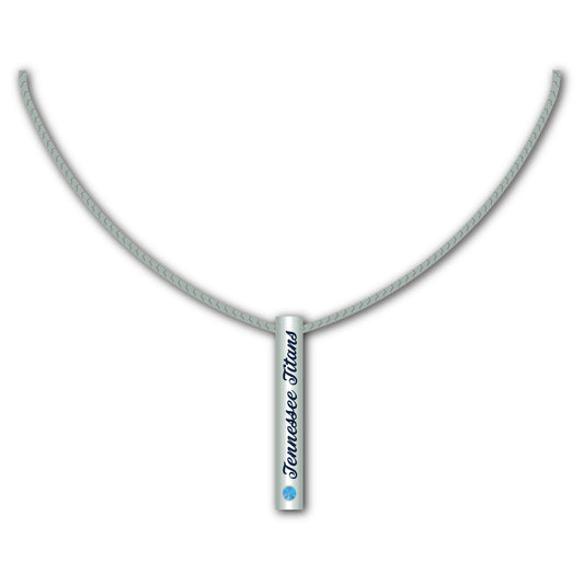 Tennessee Titans Necklace Silver Bar