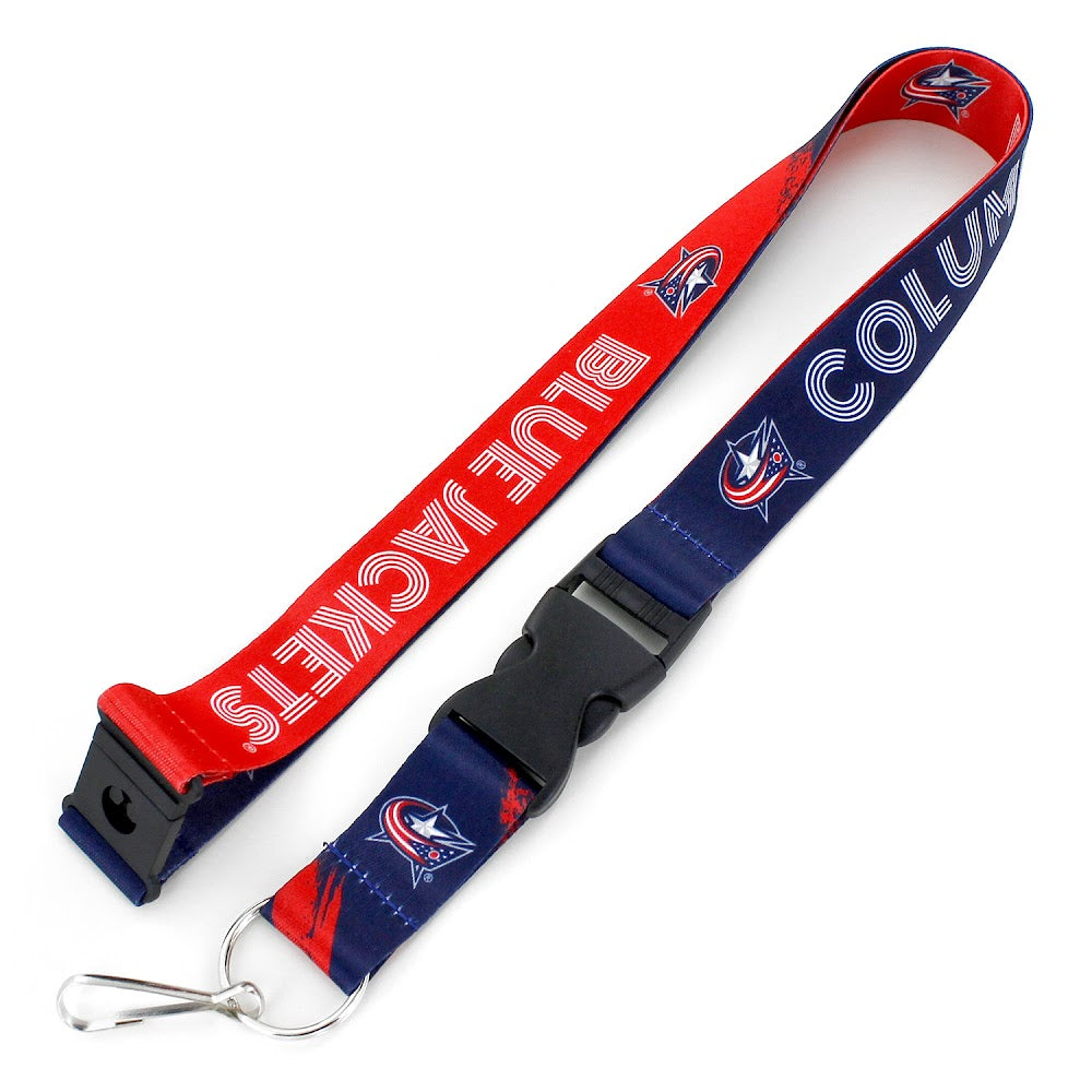 Columbus Blue Jackets Lanyard Crossfade Design Special Order