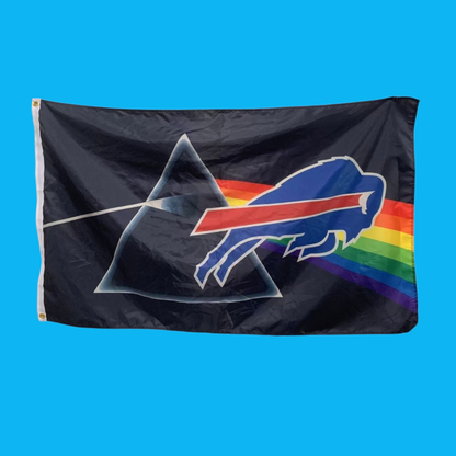 Buffalo Bills Pink Floyd Darkside Of The Moon Flag 3'X5' FREE SHIPPING