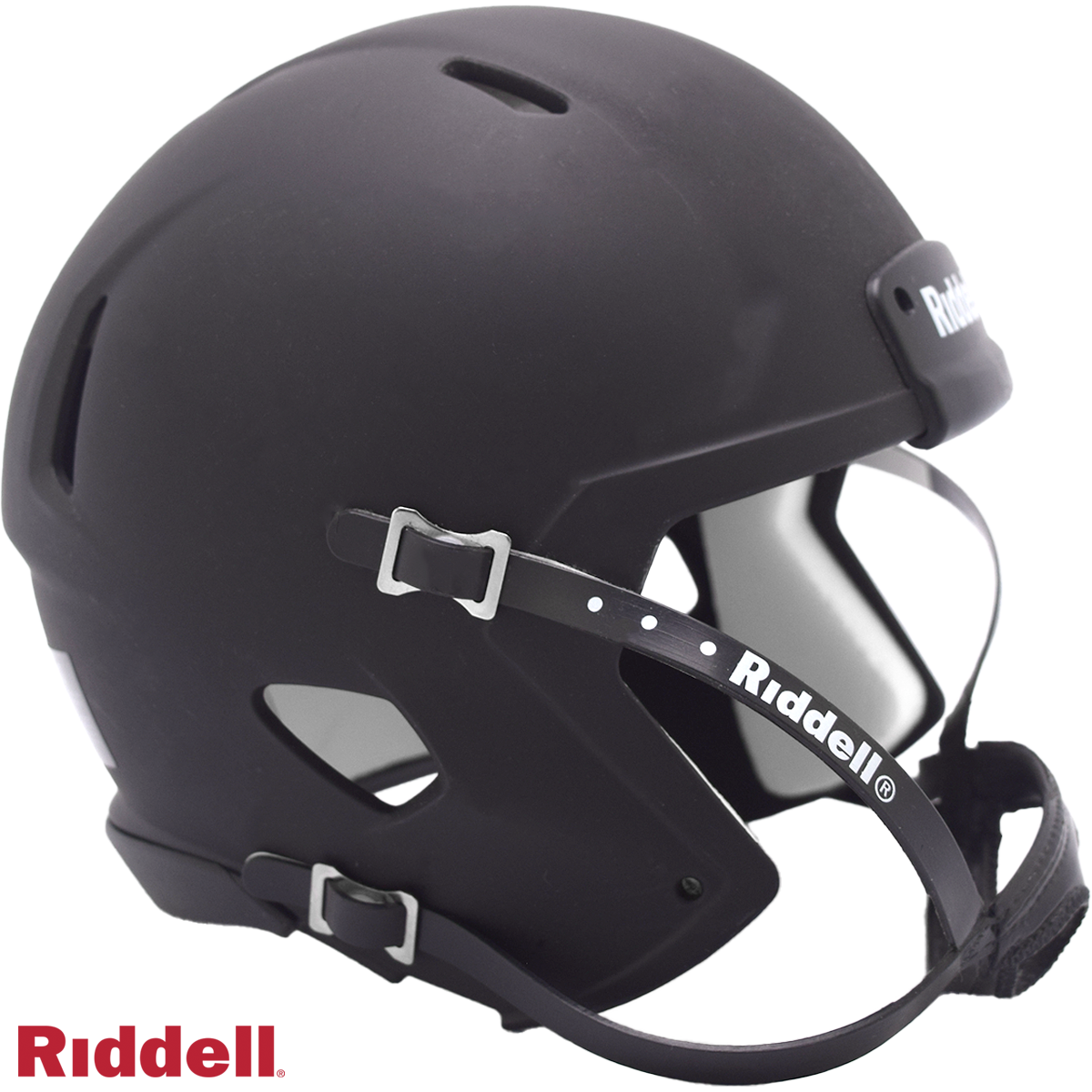 Helmet Riddell Blank Replica Mini Speed Style Matte Black with Black Parts