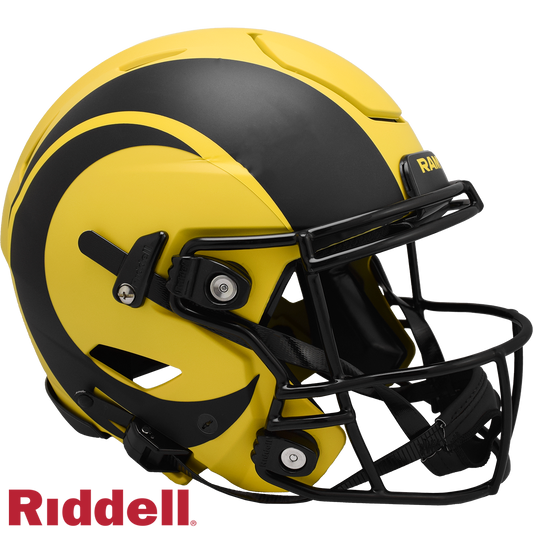 Los Angeles Rams Helmet Riddell Authentic Full Size SpeedFlex Style Rave Alternate