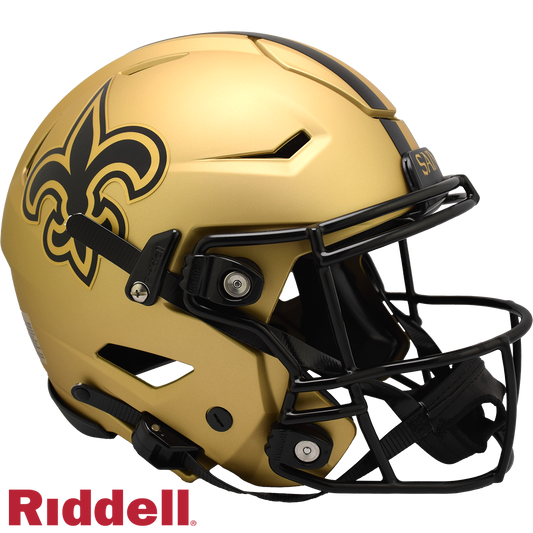 New Orleans Saints Helmet Riddell Authentic Full Size SpeedFlex Style Rave Alternate