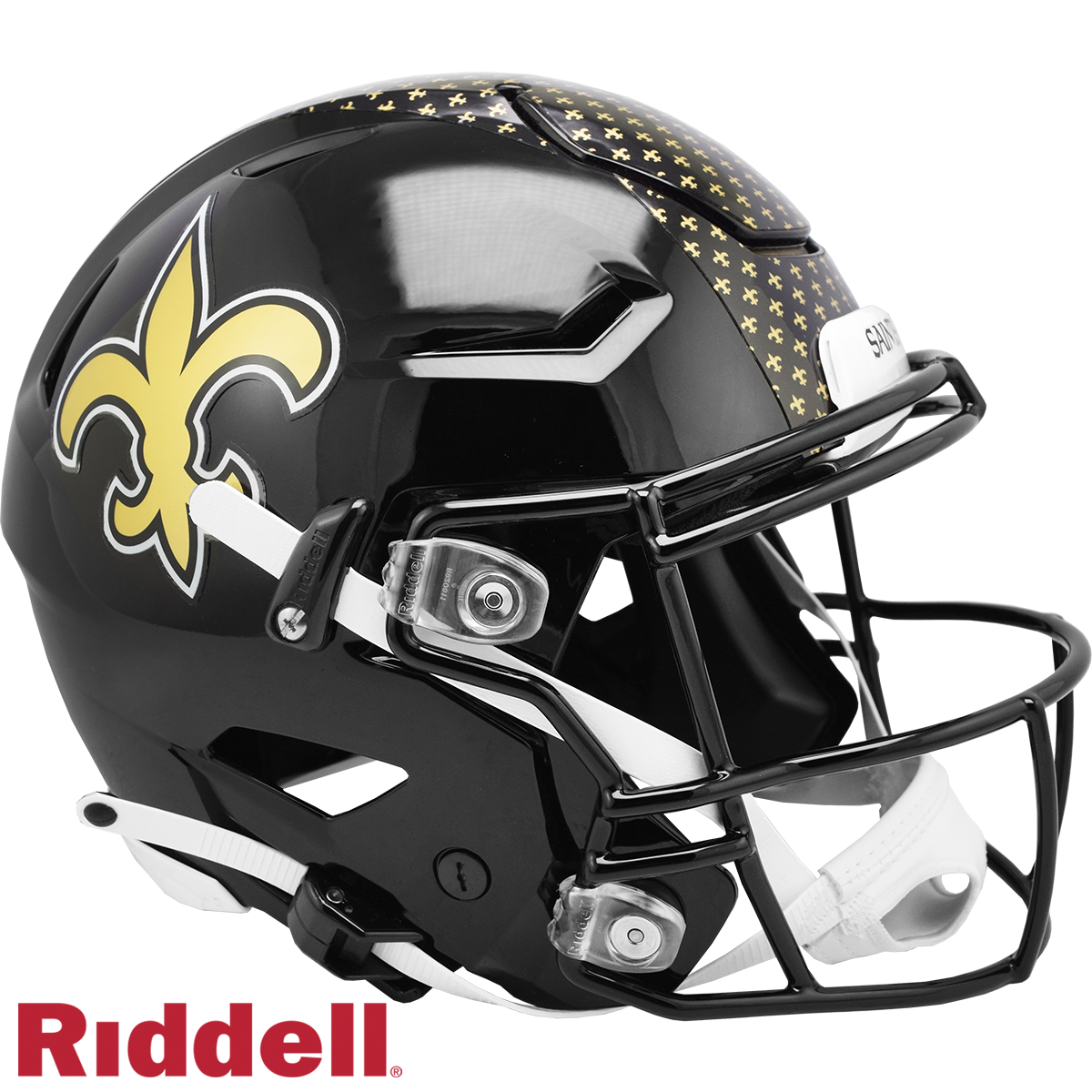 New Orleans Saints Helmet Riddell Authentic Full Size SpeedFlex Style On-Field Alternate - Special Order
