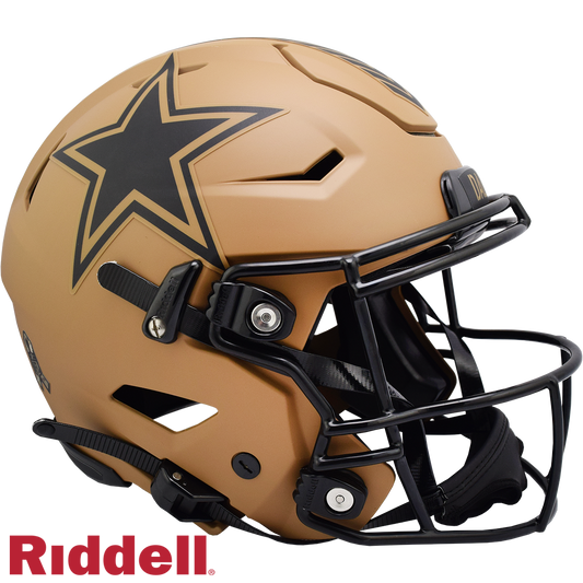Dallas Cowboys Helmet Riddell Authentic Full Size SpeedFlex Style Salute To Service 2023