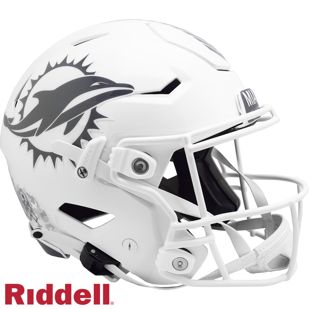 Miami Dolphins Helmet Riddell Authentic Full Size SpeedFlex Style Salute To Service 2024