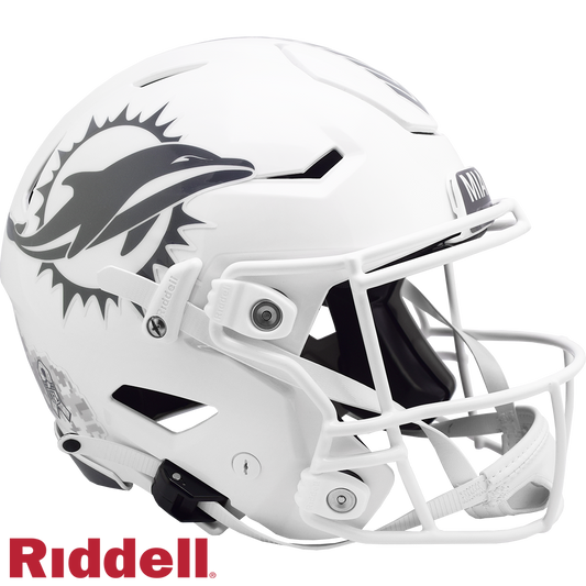 Miami Dolphins Helmet Riddell Authentic Full Size SpeedFlex Style Salute To Service 2024