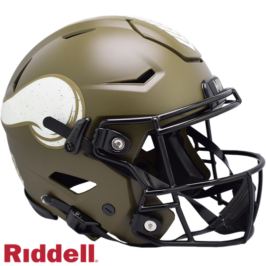 Minnesota Vikings Helmet Riddell Authentic Full Size SpeedFlex Style Salute To Service 2022