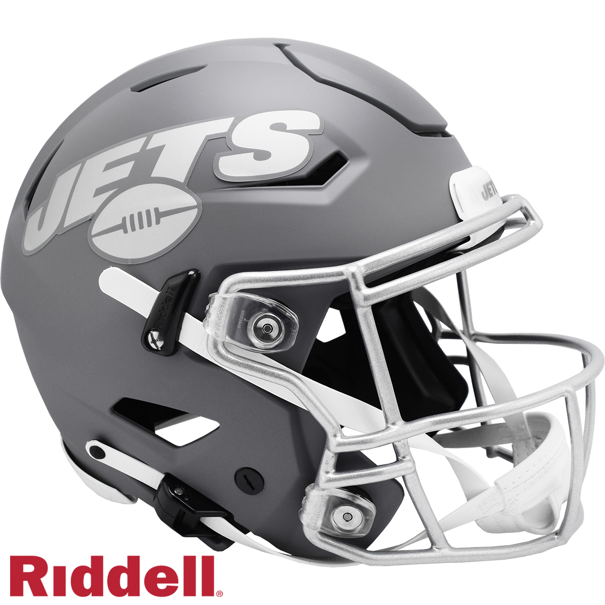 New York Jets Helmet Riddell Authentic Full Size SpeedFlex Style Slate Alternate