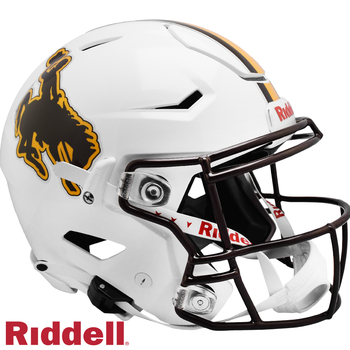 Wyoming Cowboys Helmet Riddell Authentic Full Size SpeedFlex Style - Special Order