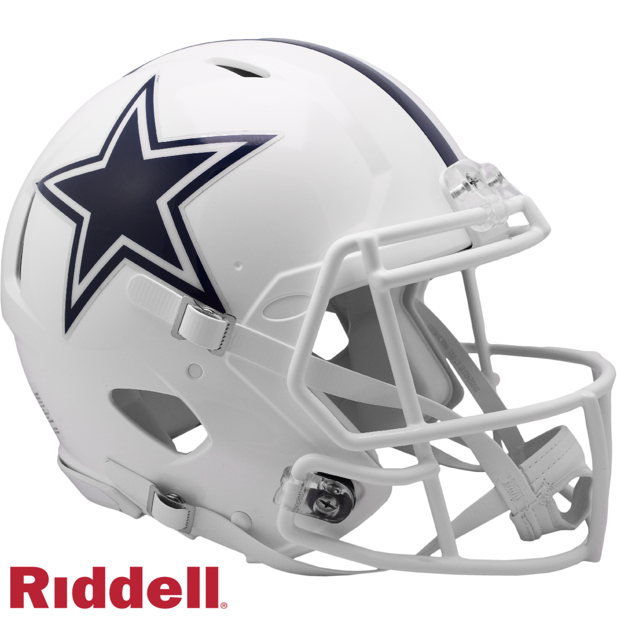 Dallas Cowboys Helmet Riddell Authentic Full Size Speed Style On-Field Alternate