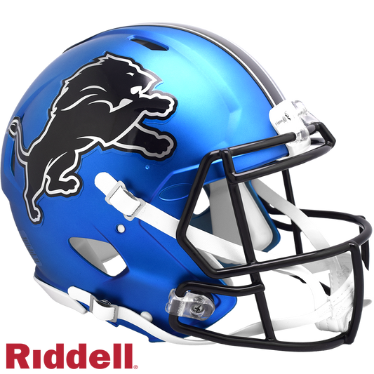 Detroit Lions Helmet Riddell Authentic Full Size Speed Style On-Field Alternate 2024