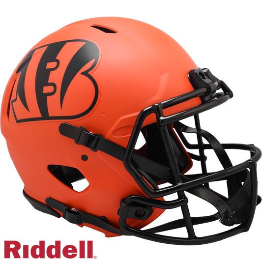 Cincinnati Bengals Helmet Riddell Authentic Full Size Speed Style Rave Alternate