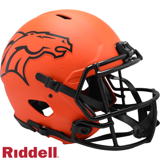 Denver Broncos Helmet Riddell Authentic Full Size Speed Style Rave Alternate
