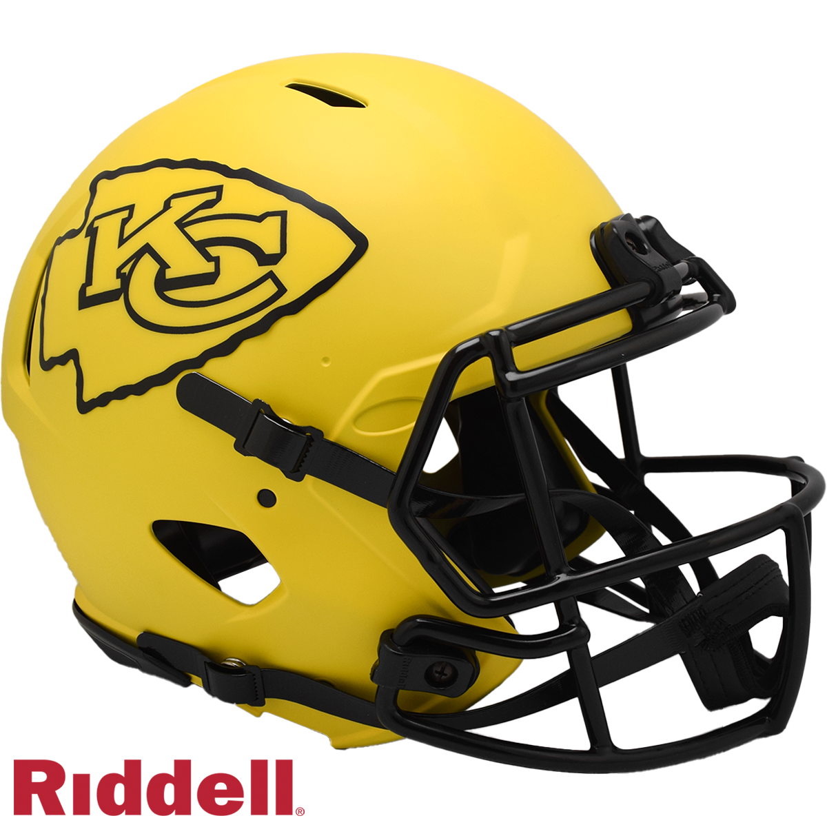 Kansas City Chiefs Helmet Riddell Authentic Full Size Speed Style Rave Alternate