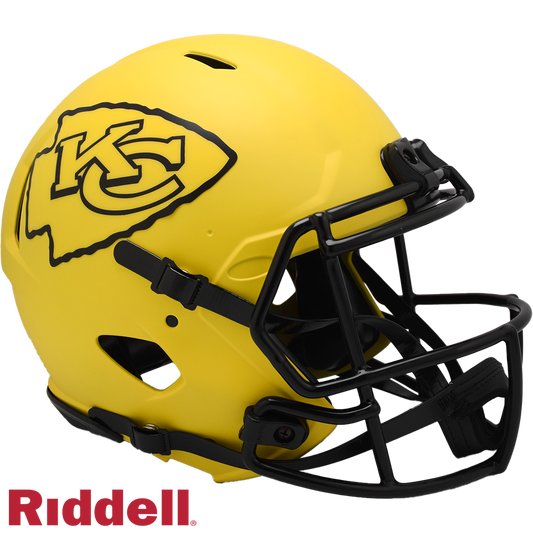 Kansas City Chiefs Helmet Riddell Authentic Full Size Speed Style Rave Alternate
