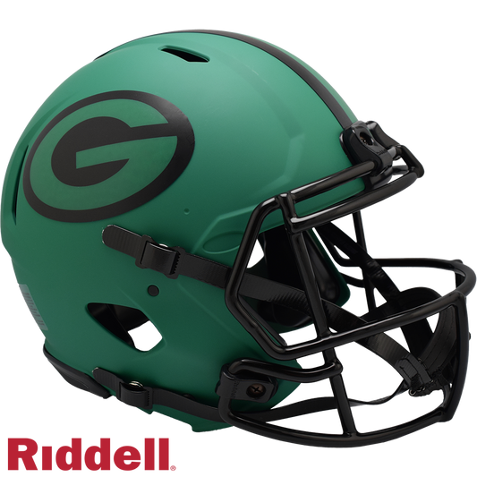 Green Bay Packers Helmet Riddell Authentic Full Size Speed Style Rave Alternate