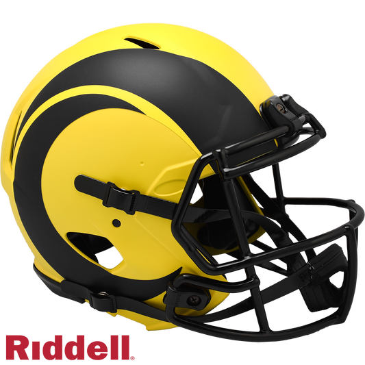 Los Angeles Rams Helmet Riddell Authentic Full Size Speed Style Rave Alternate
