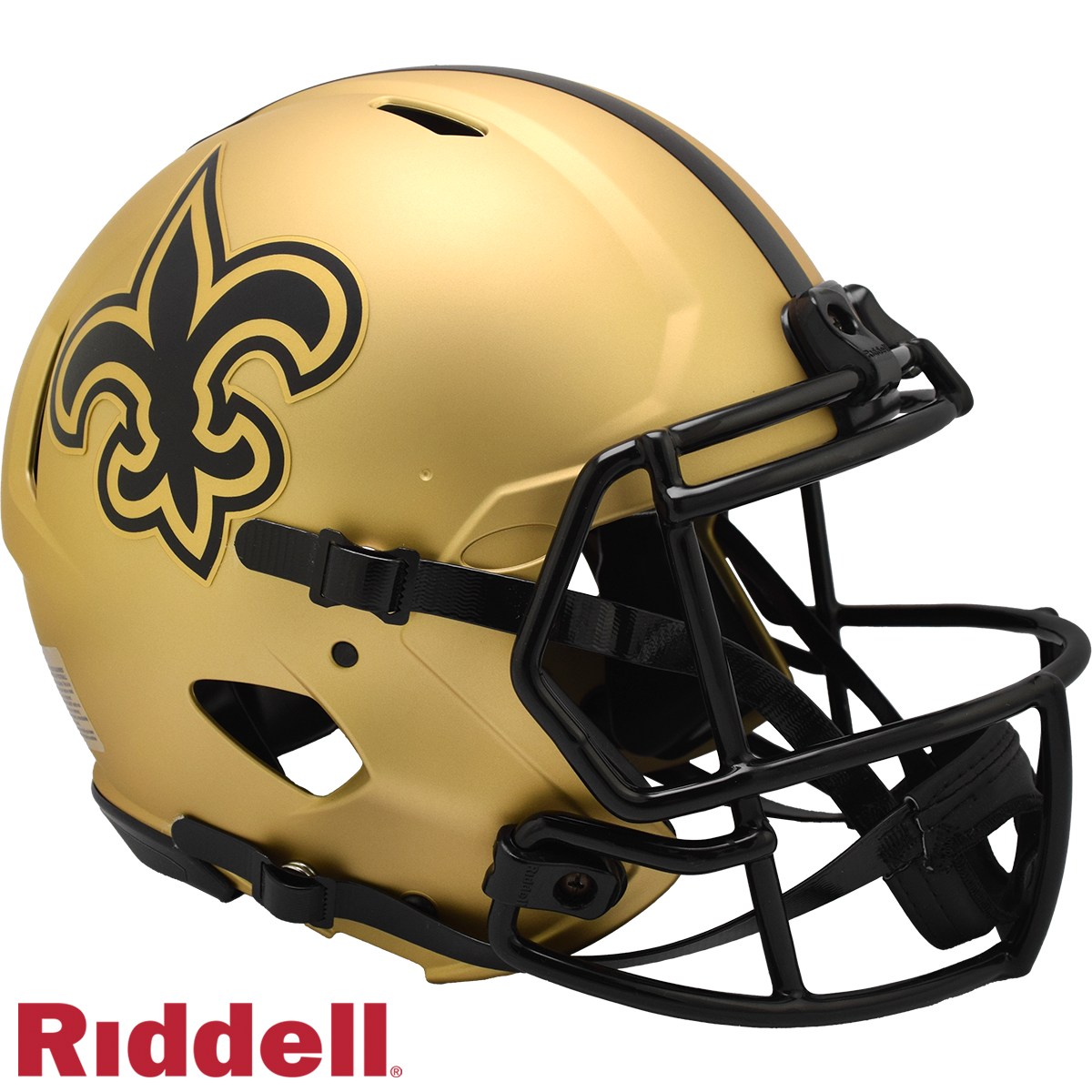 New Orleans Saints Helmet Riddell Authentic Full Size Speed Style Rave Alternate