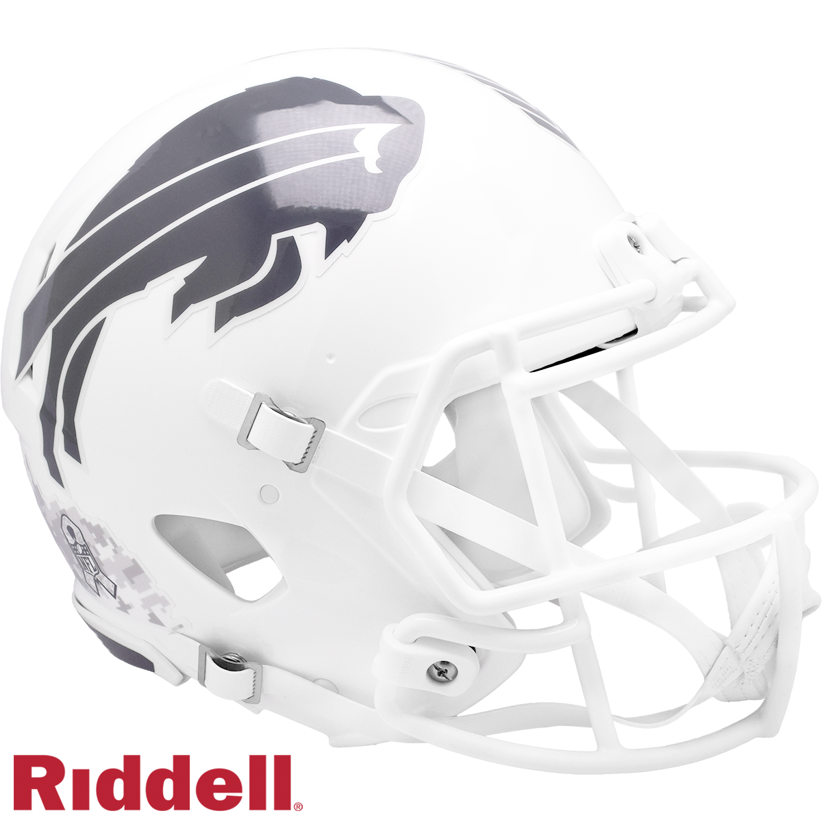 Buffalo Bills Helmet Riddell Authentic Full Size Speed Style Salute To Service 2024