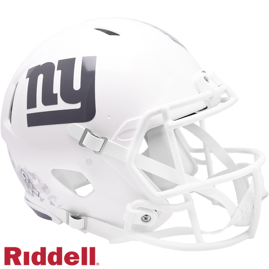 New York Giants Helmet Riddell Authentic Full Size Speed Style Salute To Service 2024