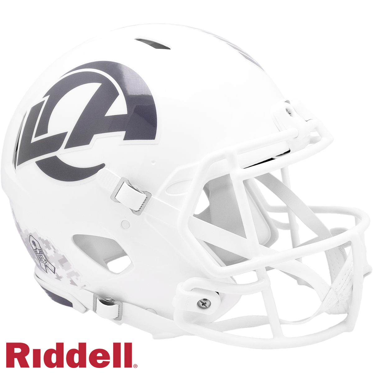 Los Angeles Rams Helmet Riddell Authentic Full Size Speed Style Salute To Service 2024