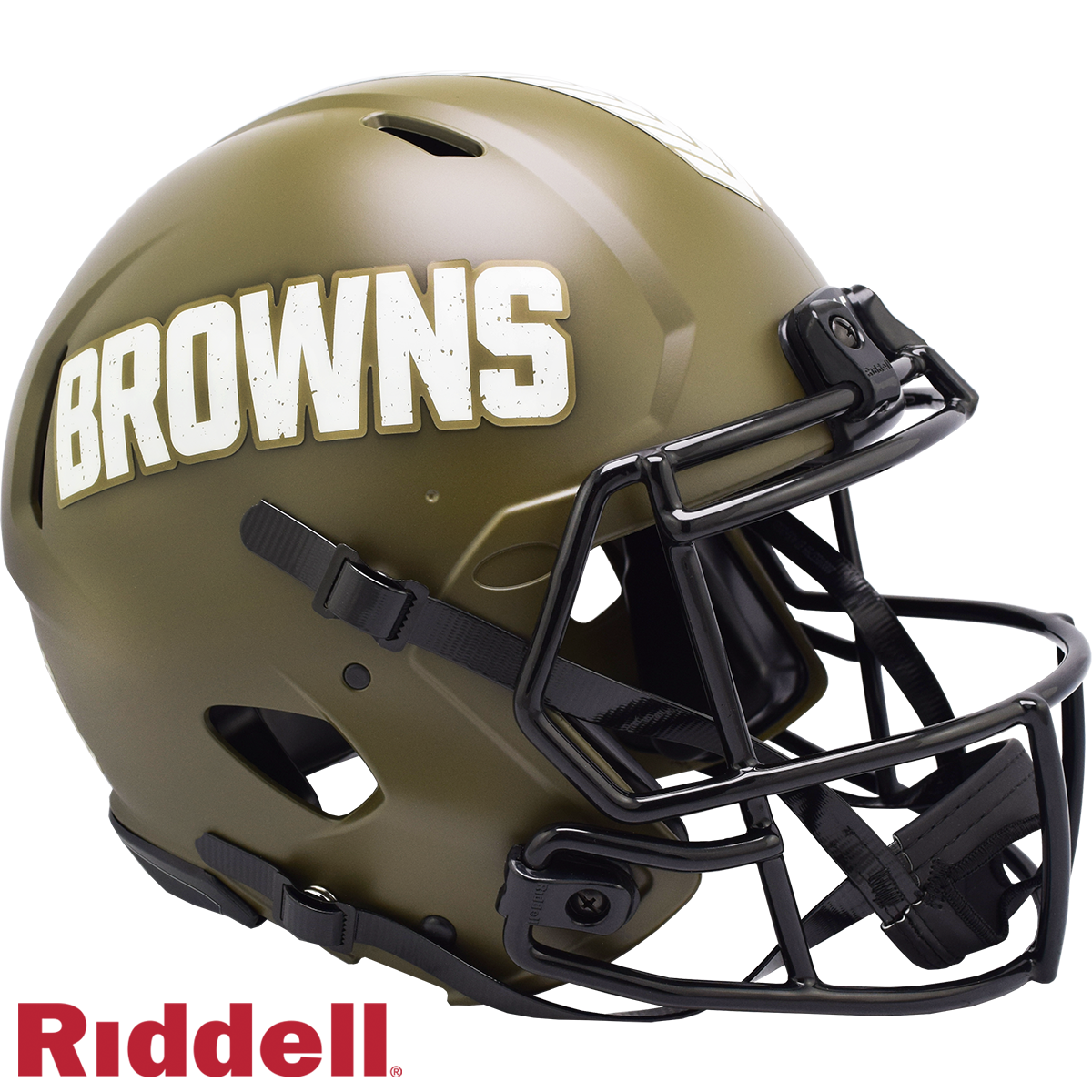 Cleveland Browns Helmet Riddell Authentic Full Size Speed Style Salute To Service 2022