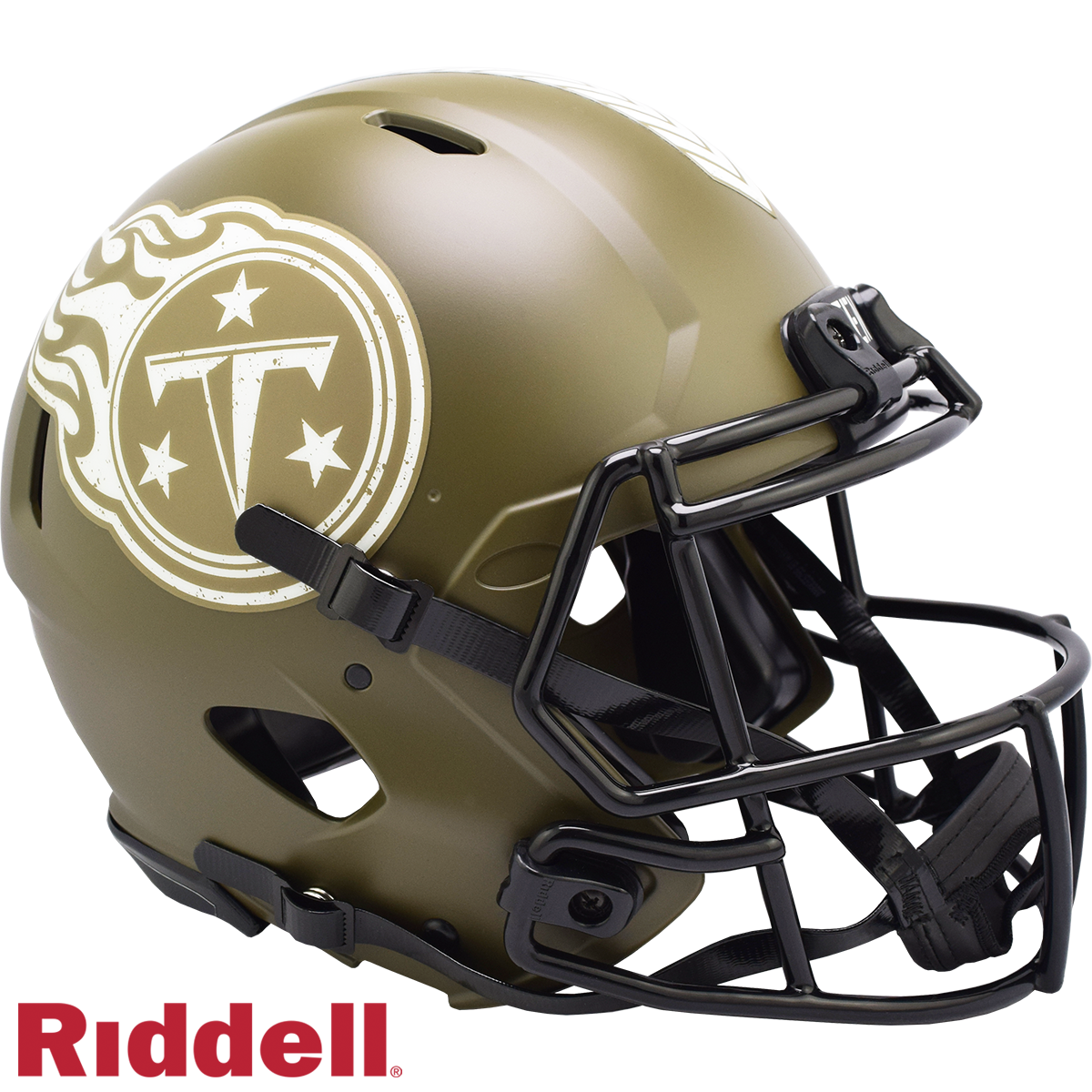 Tennessee Titans Helmet Riddell Authentic Full Size Speed Style Salute To Service 2022