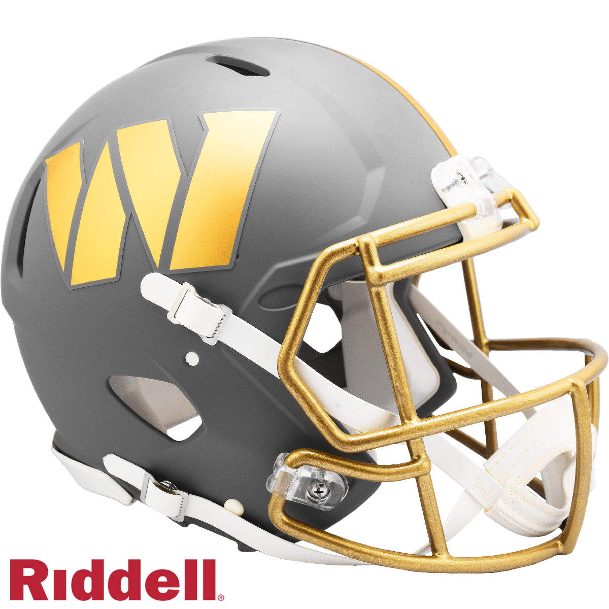 Washington Commanders Helmet Riddell Authentic Full Size Speed Style Slate Alternate