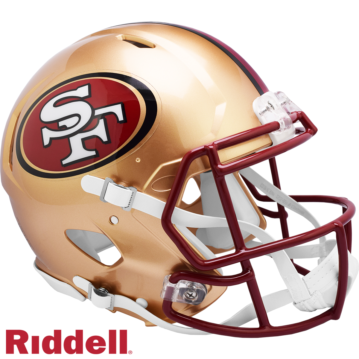 San Francisco 49ers Helmet Riddell Authentic Full Size Speed Style 1996-2008 T/B Special Order
