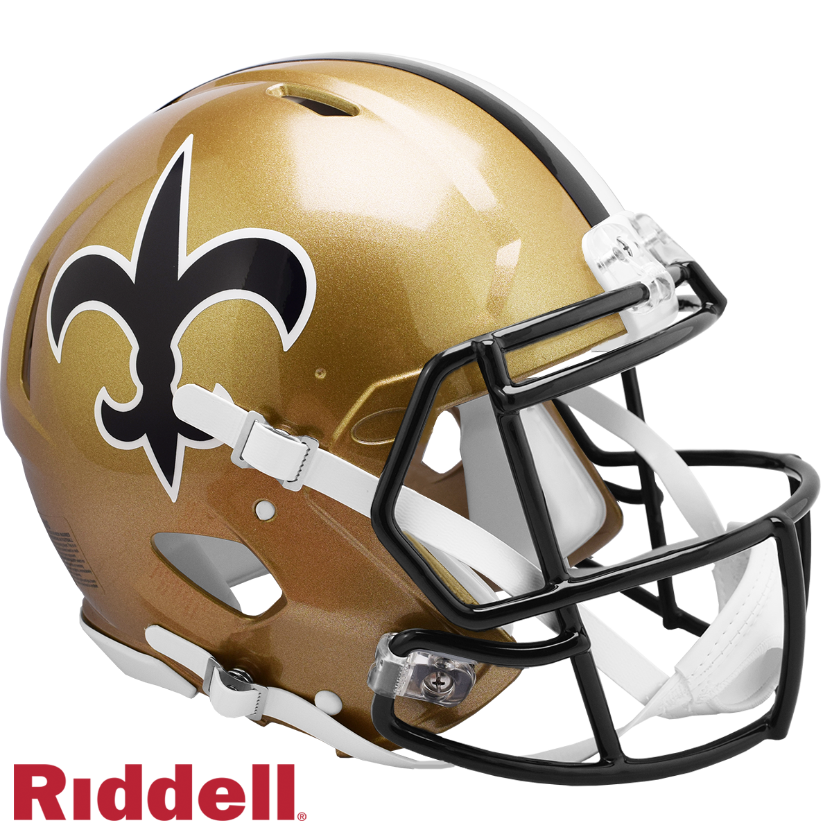 New Orleans Saints Helmet Riddell Authentic Full Size Speed Style 1976-1999 T/B Special Order