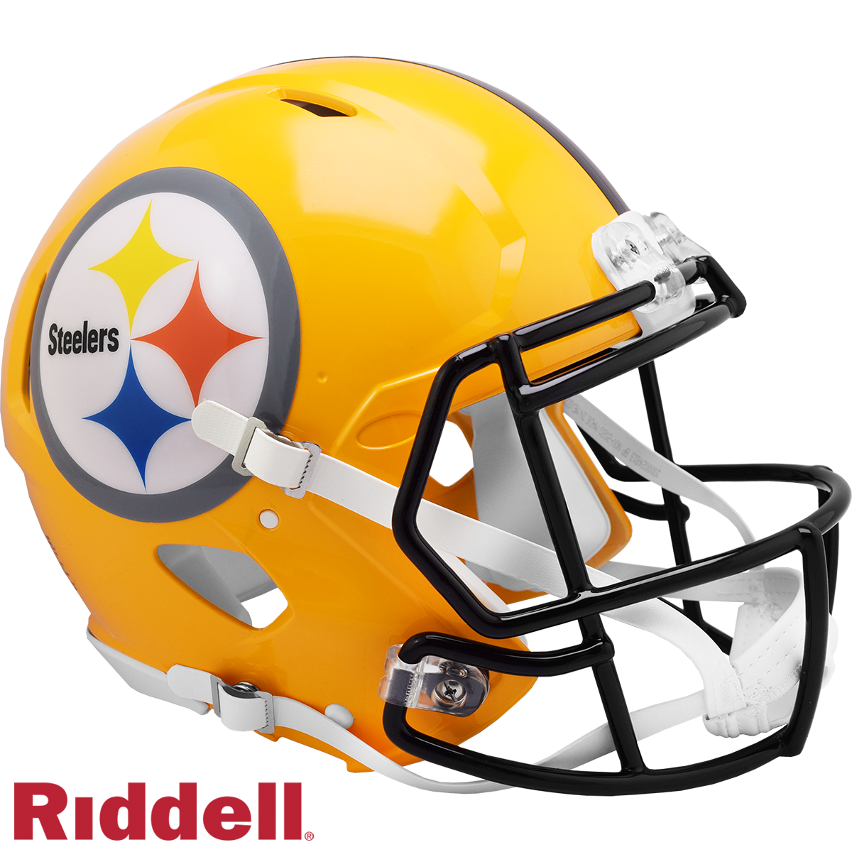 Pittsburgh Steelers Helmet Riddell Authentic Full Size Speed Style 2007 Gold T/B Special Order