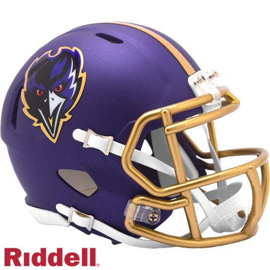 Baltimore Ravens Helmet Riddell Replica Mini Speed Style On-Field Alternate 2024 Periodic Restock