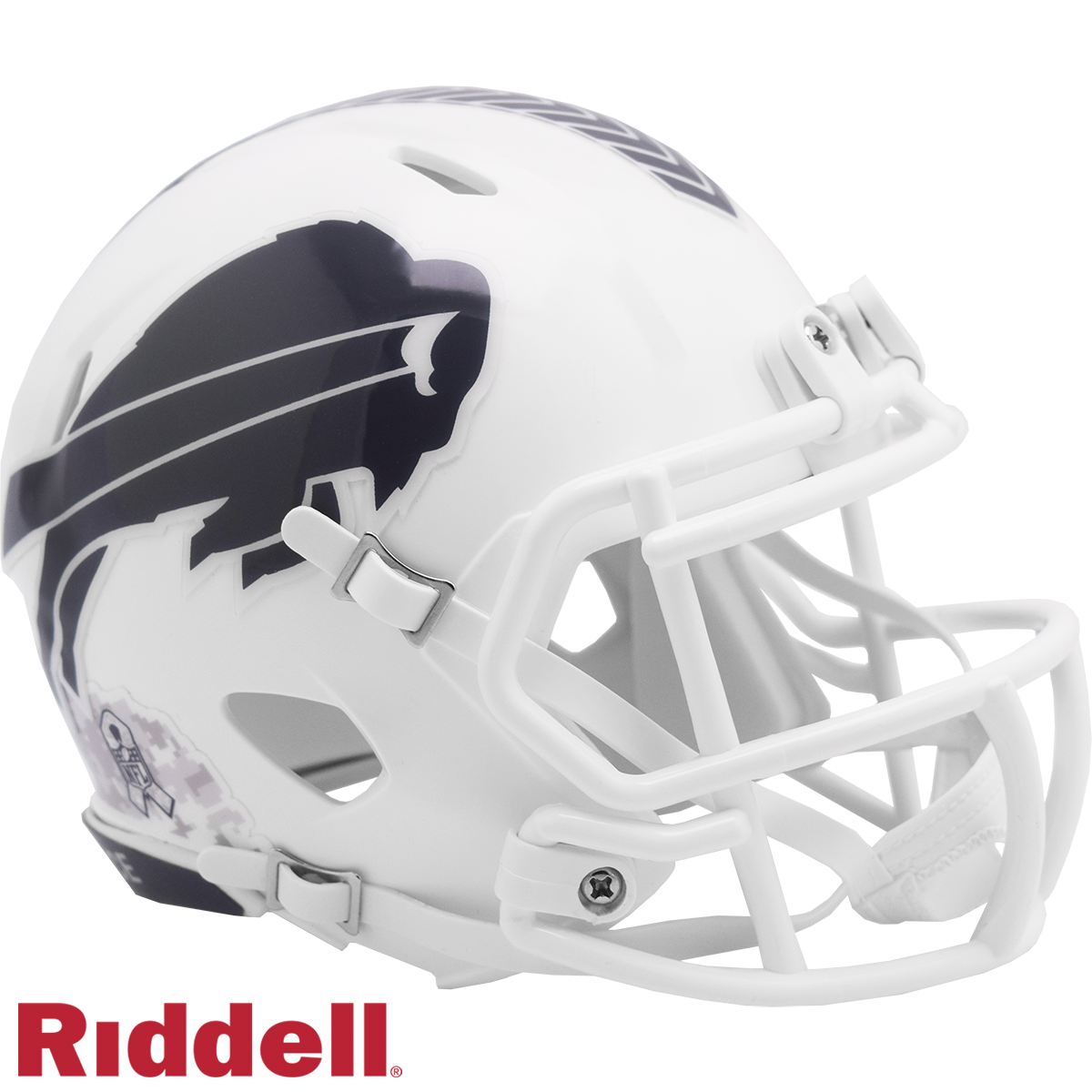 Buffalo Bills Helmet Riddell Replica Mini Speed Style Salute To Service 2024